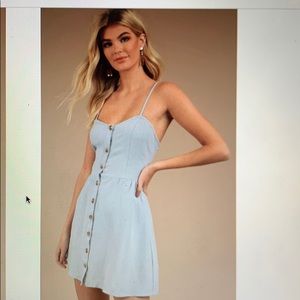 TOBI Blue Button Up Dress